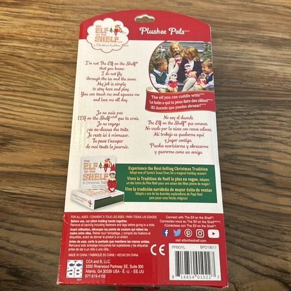 NEW!! Elf on the Shelf Plushee Pals - boy - Picture 4 of 4